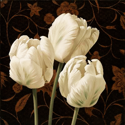 КДИ-0008 Набір діамантової вишивки Білі тюльпани, фото 2