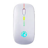 Бездротова мишка, 2.4ГГц та Bluetooth, АКБ підсвічування, iMice E-1300, сіра, фото 2