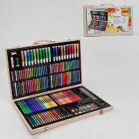 Набор для рисования С 49393 (10) 180 элементов, мелки, карандаши, фломастеры, краски, маркеры, в чемодане