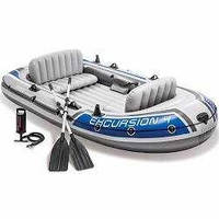 Лодка Intex "EXPLORER 4" 68324 NP (1) з алюміниєвими веслами