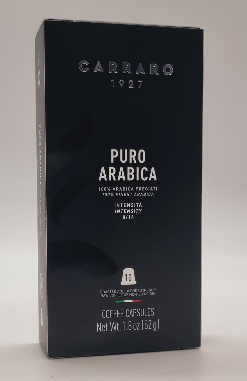 Кава в капсулах "Carraro" NESPRESSO Puro Arabica 100% 10 шт. Італія