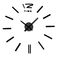 Настенные часы SV 60-90 cm MEDIUM акриловый декоративный, Чорний