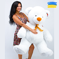 Большой плюшевый белый медведь Томми 150см, Мягкая игрушка на подарок, Красивый милый мишка для любимой 1,5м