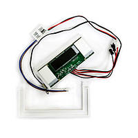 Сенсорний вимикач для дзеркал LB-086, LED-годинник, 2 кл., 1*65 W,1*Defogger, dimmer, DC12-24V+РЕЛЕ 220