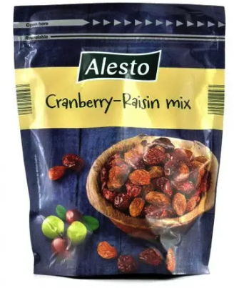 Alesto Cranberry&Raisin Mix суміш журавлин і родзинок 200 г.