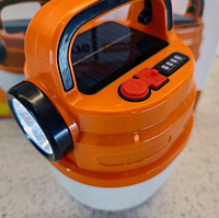 Мощный подвесной светильник фонарик с солнечной панелью и крючком, фонарь для кемпинга с аккумулятором, SL7