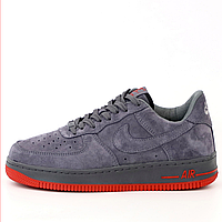 Кроссовки мужские Nike Air Force 1 gray / кеды Найк аир Форс 1 серые низкие