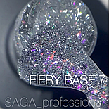 База для нігтів світловідбиваюча Saga Professional Fiery Base №7, 8мл, фото 3