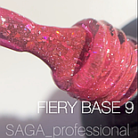 База для нігтів світловідбиваюча Saga Professional Fiery Base №9, 8мл, фото 4