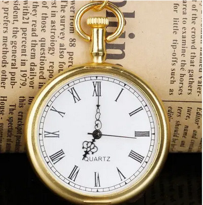 Годинник кишеньковий ретро з римськими цифрами кварцові