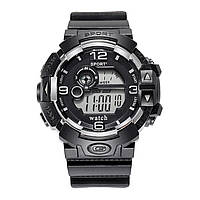 Чоловічий наручний годинник із чорним ремінцем код 674 продаж