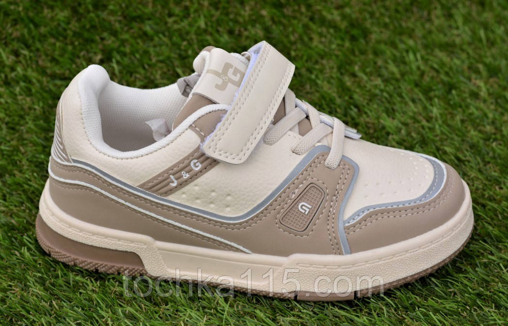 Кросівки дитячі Jong golf dc shoes beg ді сі бежеві р32-35