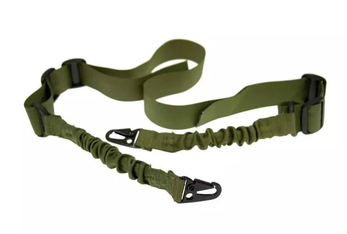 Ремінь збройовий 2-Point Tactical Sling — Bungee olive green