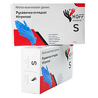 Нитриловые перчатки, неопудренные, 100 шт, Hoff Medical