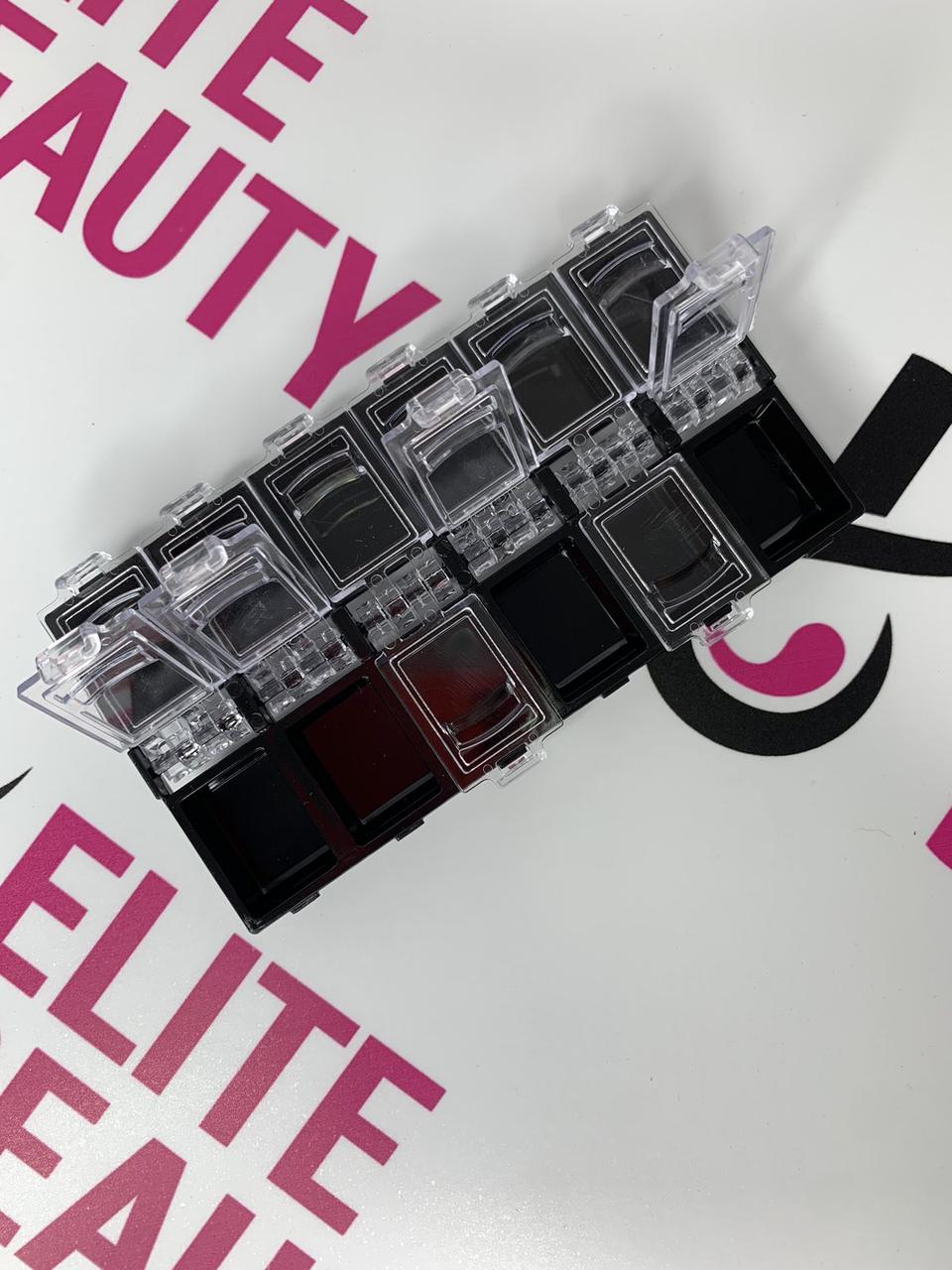 Контейнер для страз на 12 відділів напівпрозорий