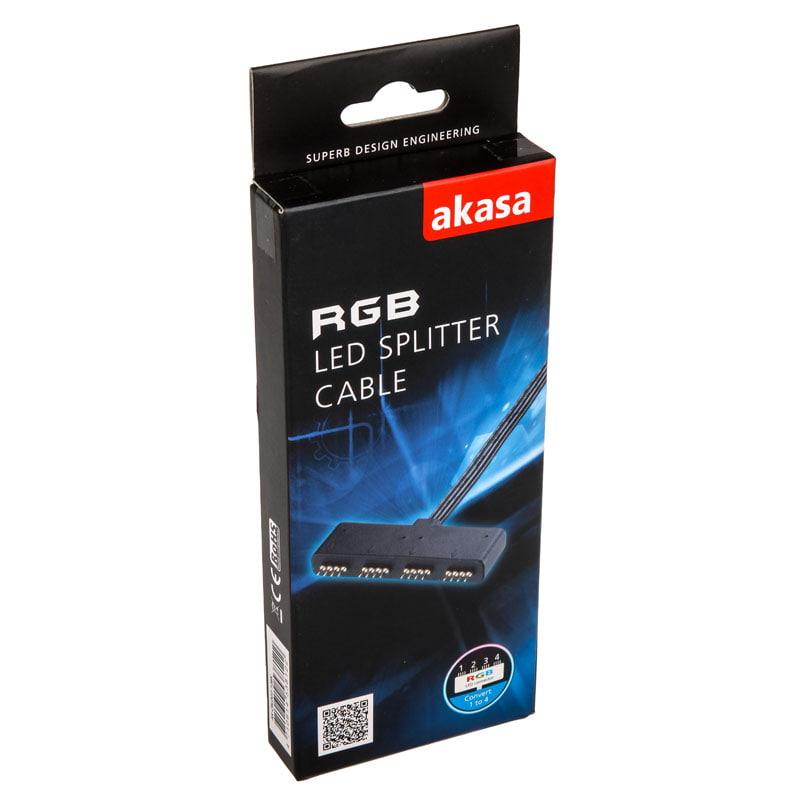 Akasa RGB LED Splitter 4-pin (AK-CBLD02-10BK)