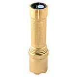 Ліхтар ручний  Quantum QM-FL1042 Minik black+gold 3W LED  з USB 2шт/уп, blister, фото 3