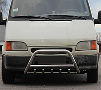 Кенгурятник WT004 нерж Ford Transit 1991-2000