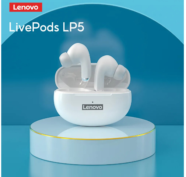 Беспроводные наушники Lenovo LP5 White ThinkPlus livePods Bluetooth 5.0 ...