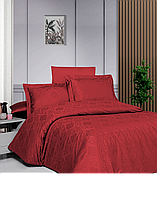 Комплект постельного белья First Сhoice Jacquard Satin Dark Series Vladya Red хлопок 220*200 см красный