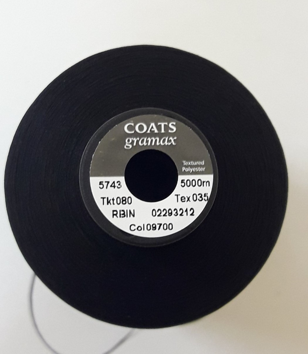 Нитки текстурированные Coats gramax 80/5000м col 09700 черный - фото 8 - id-p1755496443