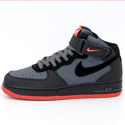 Nike air force 1 grey black discount