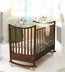 Ліжечко Baby Expert LETTINO PERLA Walnut