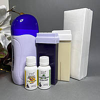 Набір для депіляції з касетним воскоплавом та засоби TINAFOX по 30 мл