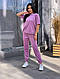 Жіночий спортивний костюм двойка велюровий (розміри ;42-44, 46-48, 50-52), фото 2