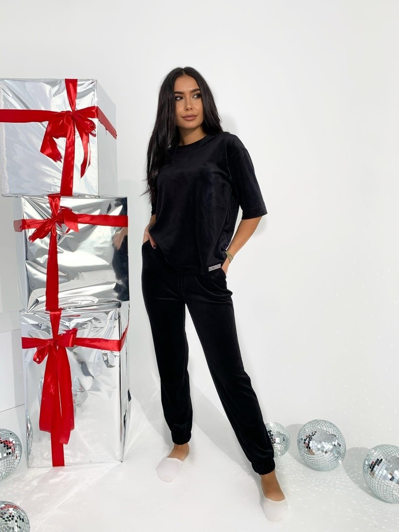 Жіночий спортивний костюм двойка велюровий (розміри ;42-44, 46-48, 50-52), фото 1