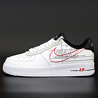 Кроссовки женские Nike Air Force 1 white / кеды Найк аир Форс 1 белые низкие