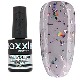 Топ для нігтів без липкого шару Oxxi Professional Iceberg Top з блискітками №3,10 мл