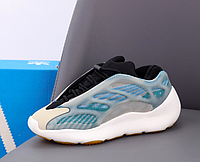 Кросівки жіночі Adidas Yeezy Boost 700 V3 Kyanite текстильні, неонові, прошиті. код KD-14138