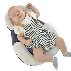 Подушка для новонароджених Baby Sleep Positioner Синя,Дитяча подушка для новонароджених, Подушка позиціонер, фото 1