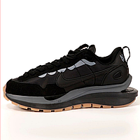 Кроссовки мужские Nike x Sacai VaporWaffle black / Найк Вапорвафл Сакай черные