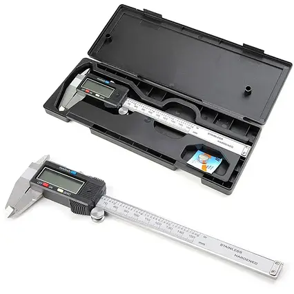 Цифровий штангенциркуль 150 мм Digital Caliper, електронний штангенциркуль з LCD екраном, фото 1