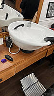 Комплект раковина мийка Гарсон перукарська без крісла з сантехнікою та кутом нахилу