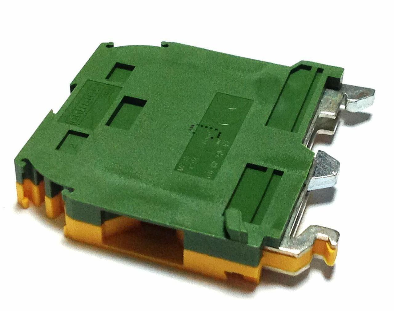 Клема ABB M6/8.P гвинтова жовто-зелена 6 мм2 ширина 8 мм (1SNA165114R1700)