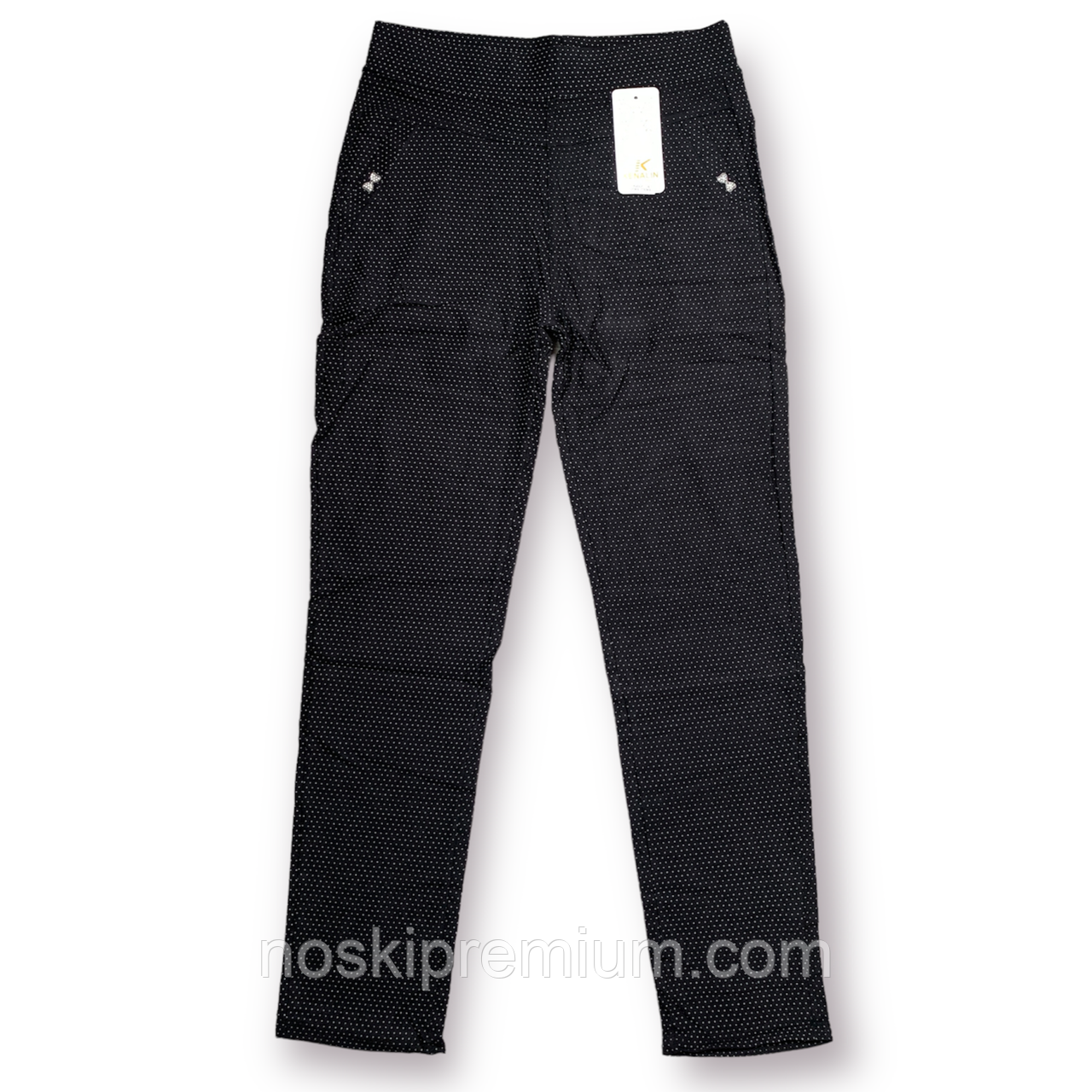 Штани жіночі бавовна з бамбуком Kenalin, розмір 5XL-6XL, чорні, 509-3, фото 1