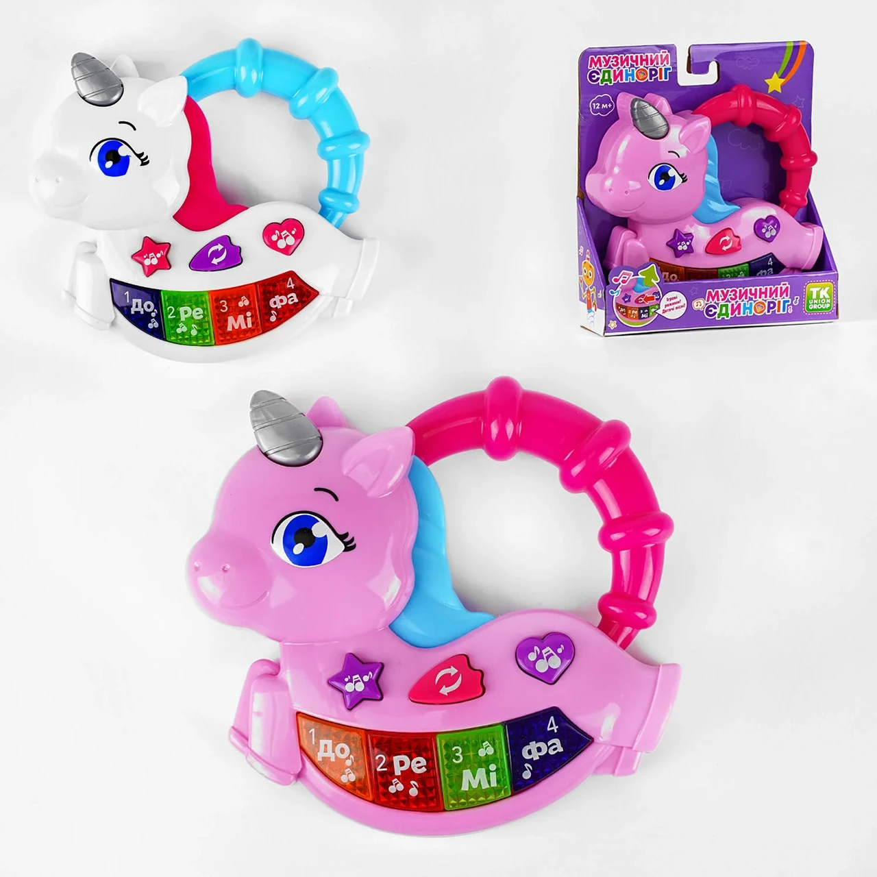 Дитяче піаніно для малюків "Музичний єдиноріг" TK Group 19495 з українським озвучуванням, фото 1