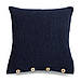 Чохол для подушки в'язаний Ohaina 40x40 Navy blue, фото 3