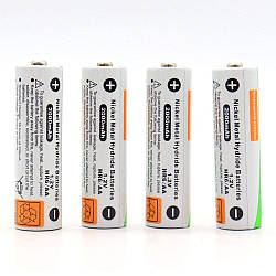 Акумулятори (батарейки) 2000 mah 1,2 v BYD HR6 AA, 4 шт / Акумуляторні батарейки пальчикові / Батарейка