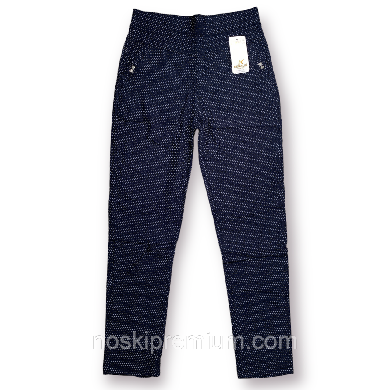 Штани жіночі бавовна з бамбуком Kenalin, розмір 6XL-7XL, сині, 509-3, фото 1