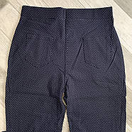 Штани жіночі з бавовни з бамбуком Kenalin з кишенями, розмір 5XL/6XL, сині, 507-3W, фото 3