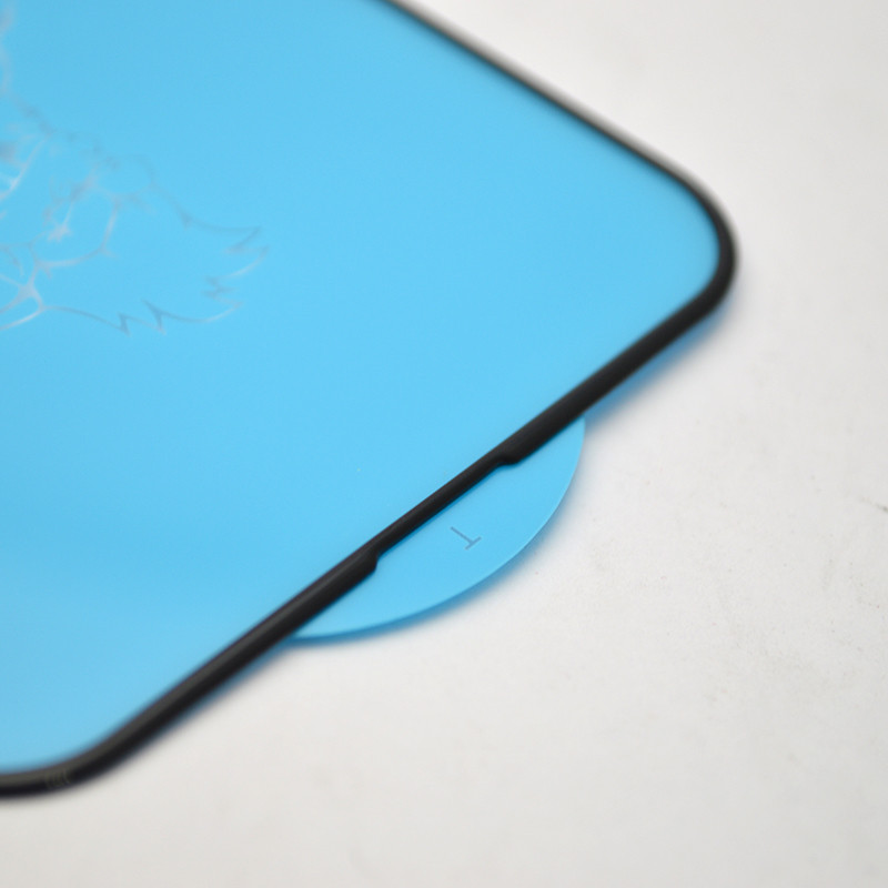 Защитное стекло с усиленными бортами King Kong для iPhone 13 Pro Max/iPhone 14 Plus Black/Черная рамка, фото 4