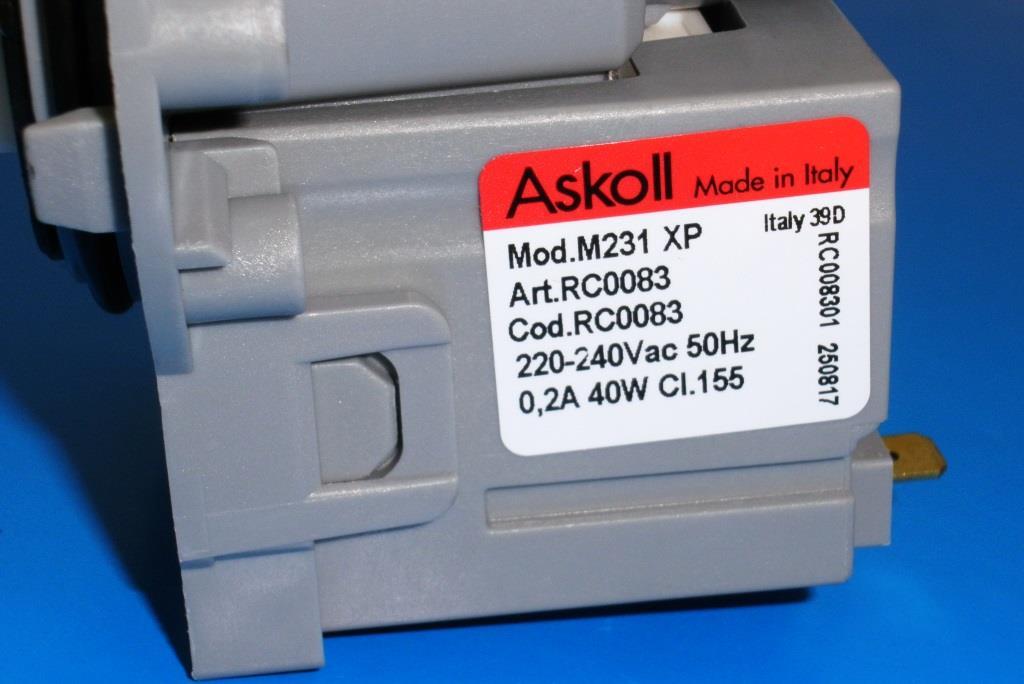 Насос Askoll M231 для стиральной машины Zanussi, Electrolux, AEG - фото 8 - id-p1755562140
