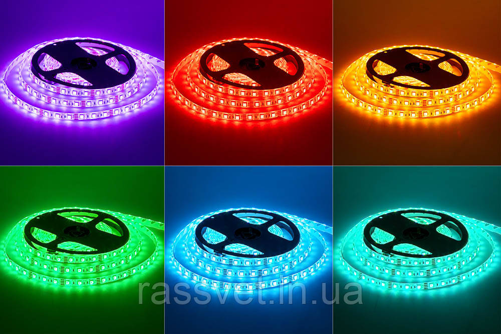 Світлодіодна стрічка smd 2835 AVT-600RGB2835-24V