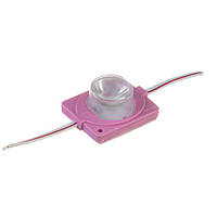 Світлодіодний інжекторний модуль 12 V рожевий smd3030 1led 1.5 W IP65