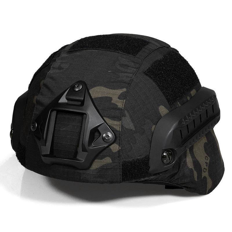 Чохол кавер на каску ACH MICH 2000 з отворами для фіксації рейок, Black Multicam (A13-01-06)