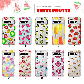 Ультратонкий прозорий чохол з малюнком для Google Pixel 7 Pro (80 дизайнів)